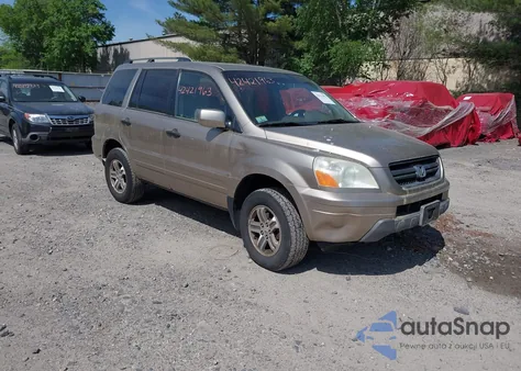 2005 Honda Pilot Ex из США, поврежденный, VIN 2HKYF18435H501473